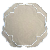 Sorelle Beige and White Placemat