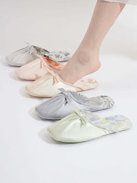 Ink Floral Print Slippers (Various Colors)