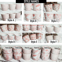 Mini Pink Cachepots (Various Prints)