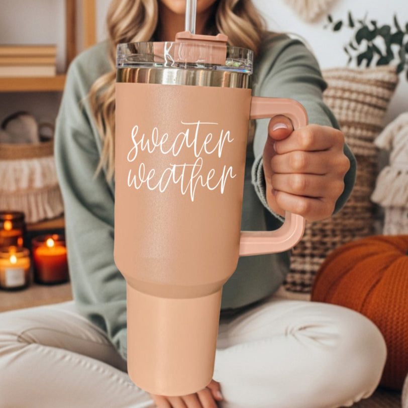 Sweater Weather Tumbler 40oz (varied colors)