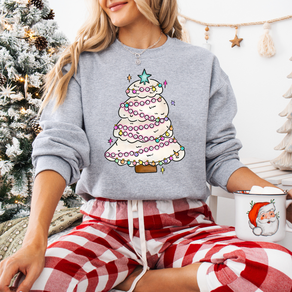 Christmas Lights up Till January Sweatshirt  (Various Colors)