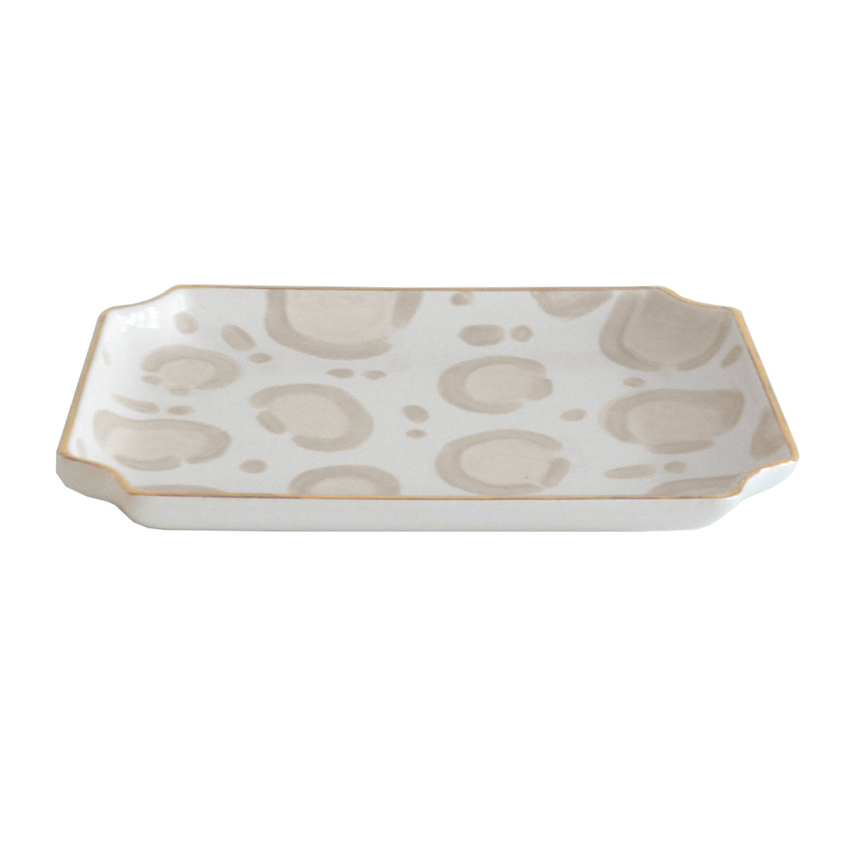 Leopard Trays with Gold Accent (Various Sizes & Colors)