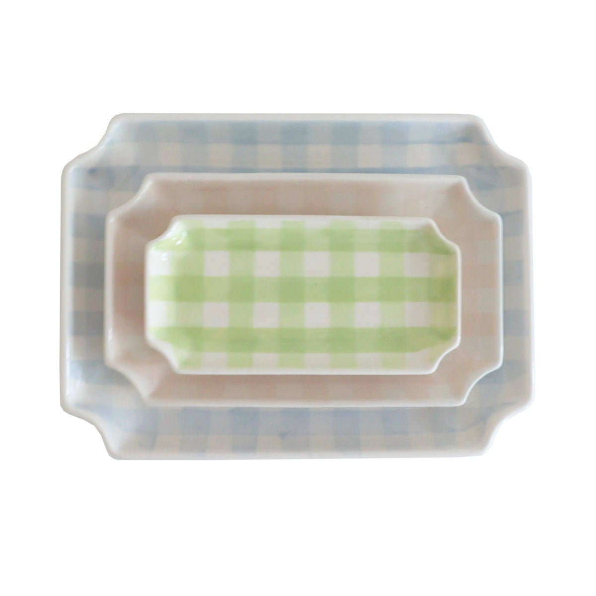 Gingham Trays (Various Sizes)