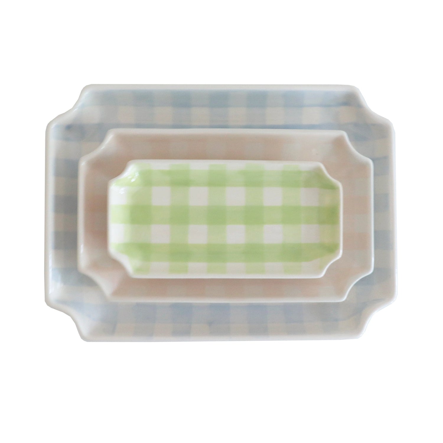 Gingham Trays (Various Sizes)
