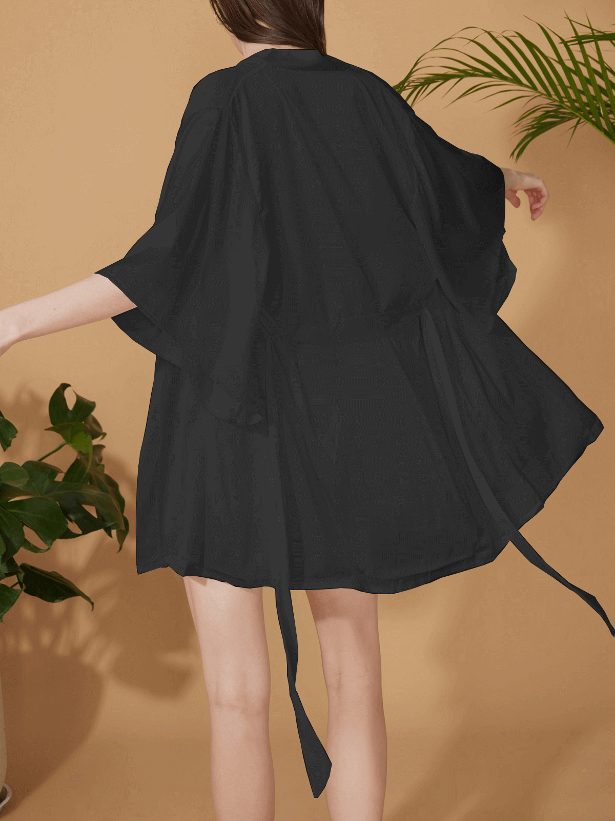 Short Robe Set Exotic Pajama 2 Pcs (Various Colors)