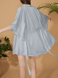 Short Robe Set Exotic Pajama 2 Pcs (Various Colors)