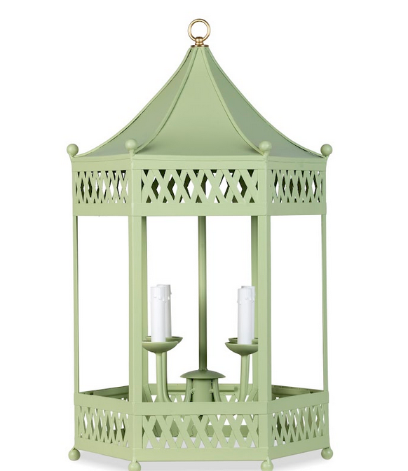 Green Pagoda Lantern Chandelier
