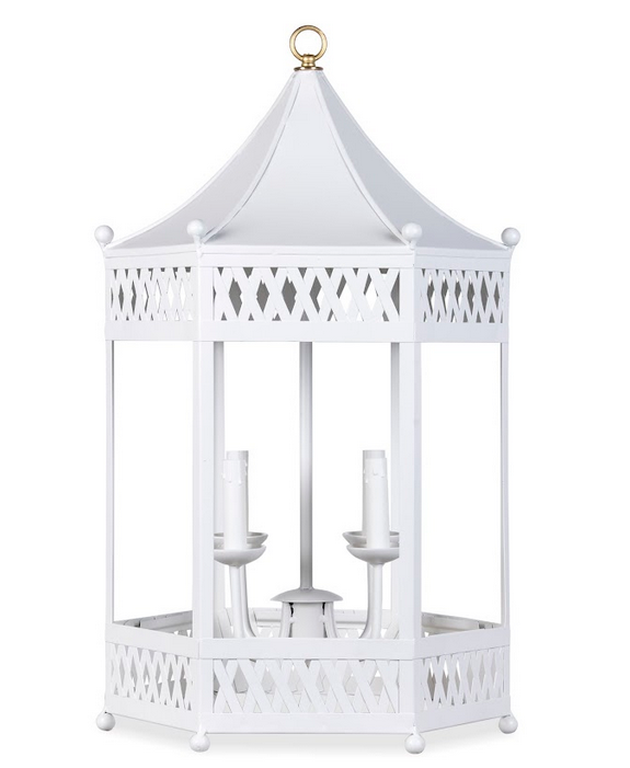White Pagoda Lantern Chandelier