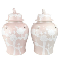 Pastel Pink Cherry Blossom Jar