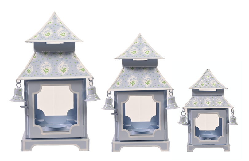 Lavender & Tulip Pagoda Lantern (3 Sizes)