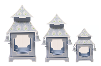Lavender & Tulip Pagoda Lantern (3 Sizes)