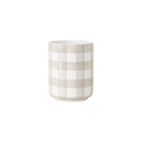 Gingham Large Vase/ Utensil Holder (Various Sizes & Colors)