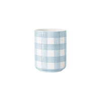 Gingham Large Vase/ Utensil Holder (Various Sizes & Colors)