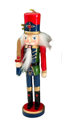 Wooden Nutcracker Ornament - Sword