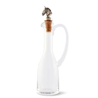 Cruet Bottle with Horse Head Cork Stopper