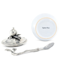 Pomegranate Sugar Bowl and Spoon