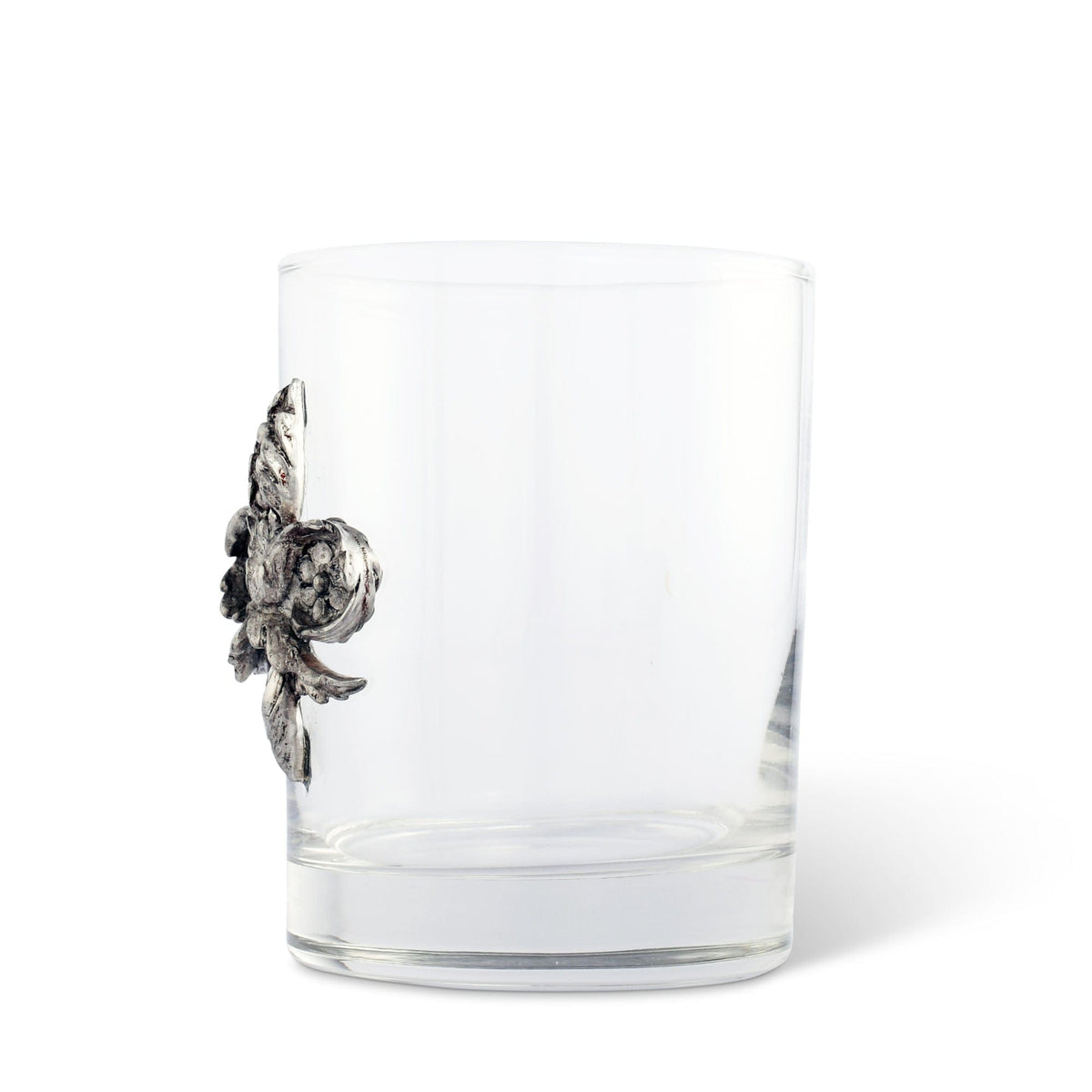 Fleur de Lys Double Old Fashion Bar Glass