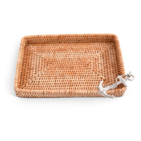 Rattan Anchor Catchall Tray — 9" x 13"
