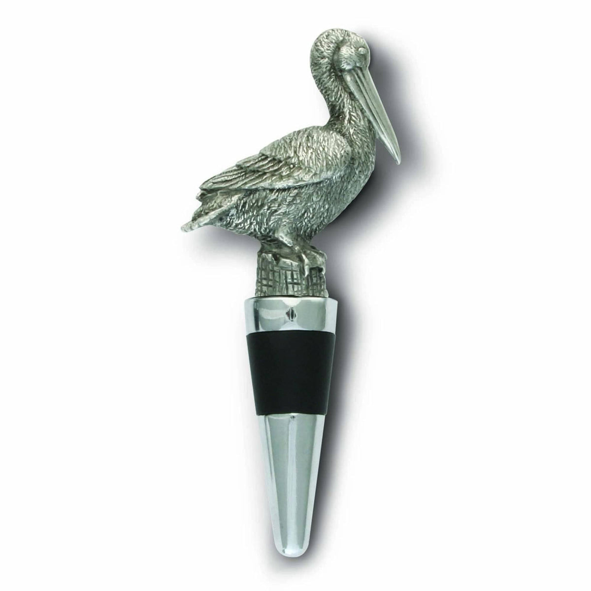 Pewter Pelican Bottle Stopper