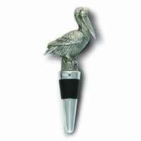 Pewter Pelican Bottle Stopper