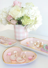 Gingham Vase (Various Colors Available)