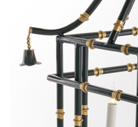 Black & Gold Bamboo Lantern (2 Sizes)