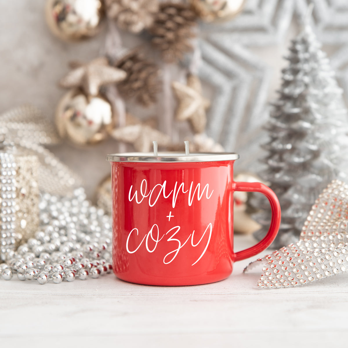 16oz Holiday Candle Mug (Various Scents and Phrases)