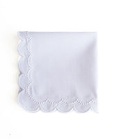 White Scalloped Placemat & Napkin Set