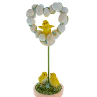 Easter Chick Egg Topiary Wreath Pot - 12.5"