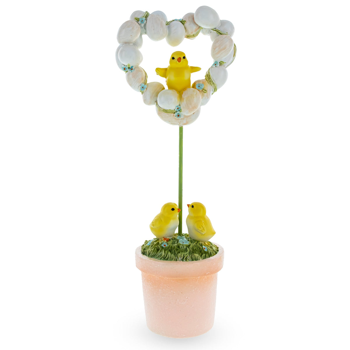 Easter Chick Egg Topiary Wreath Pot - 12.5"