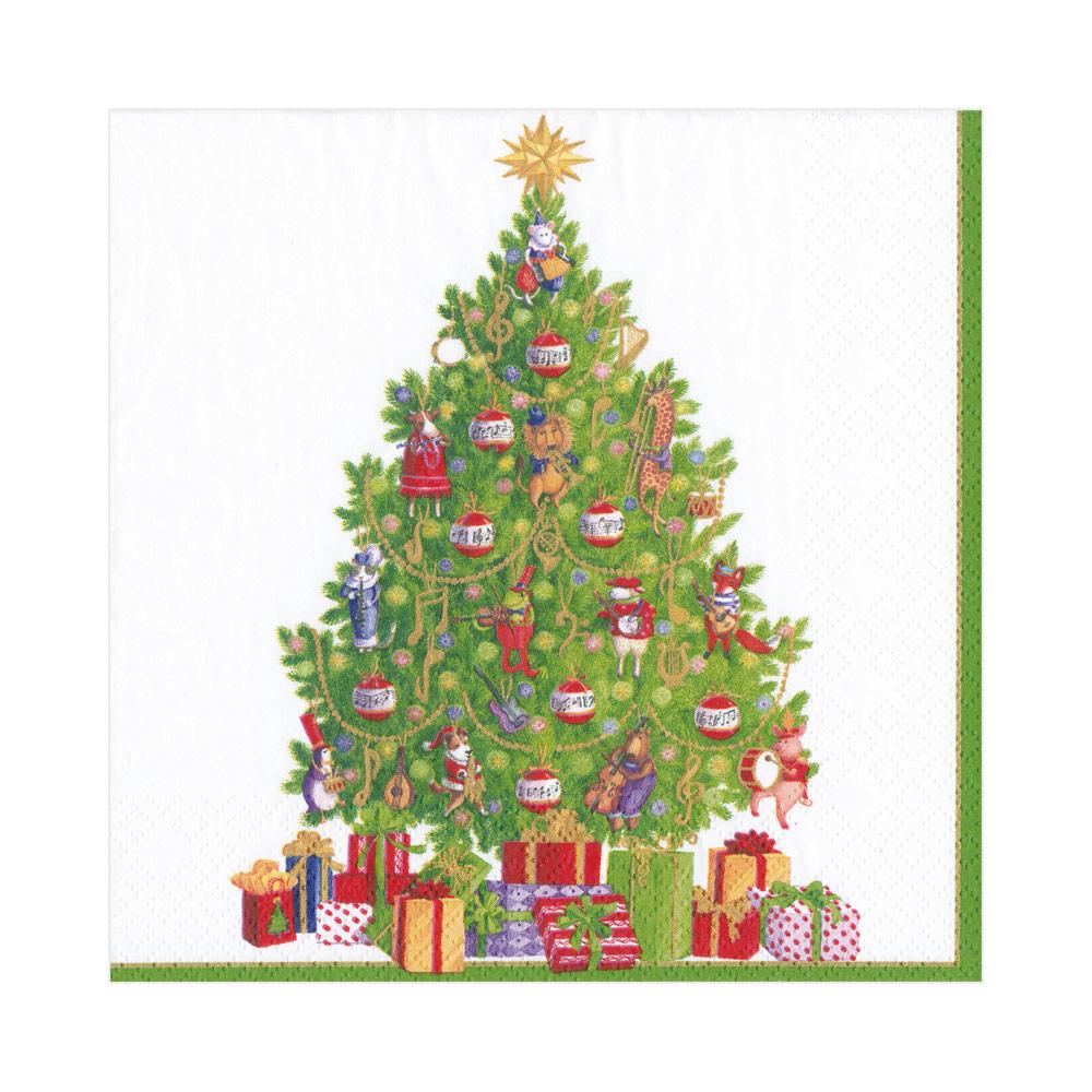 Musical Jamboree Tree Paper Luncheon Napkins