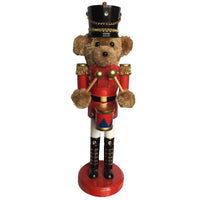 Teddy Bear Drummer Nutcracker