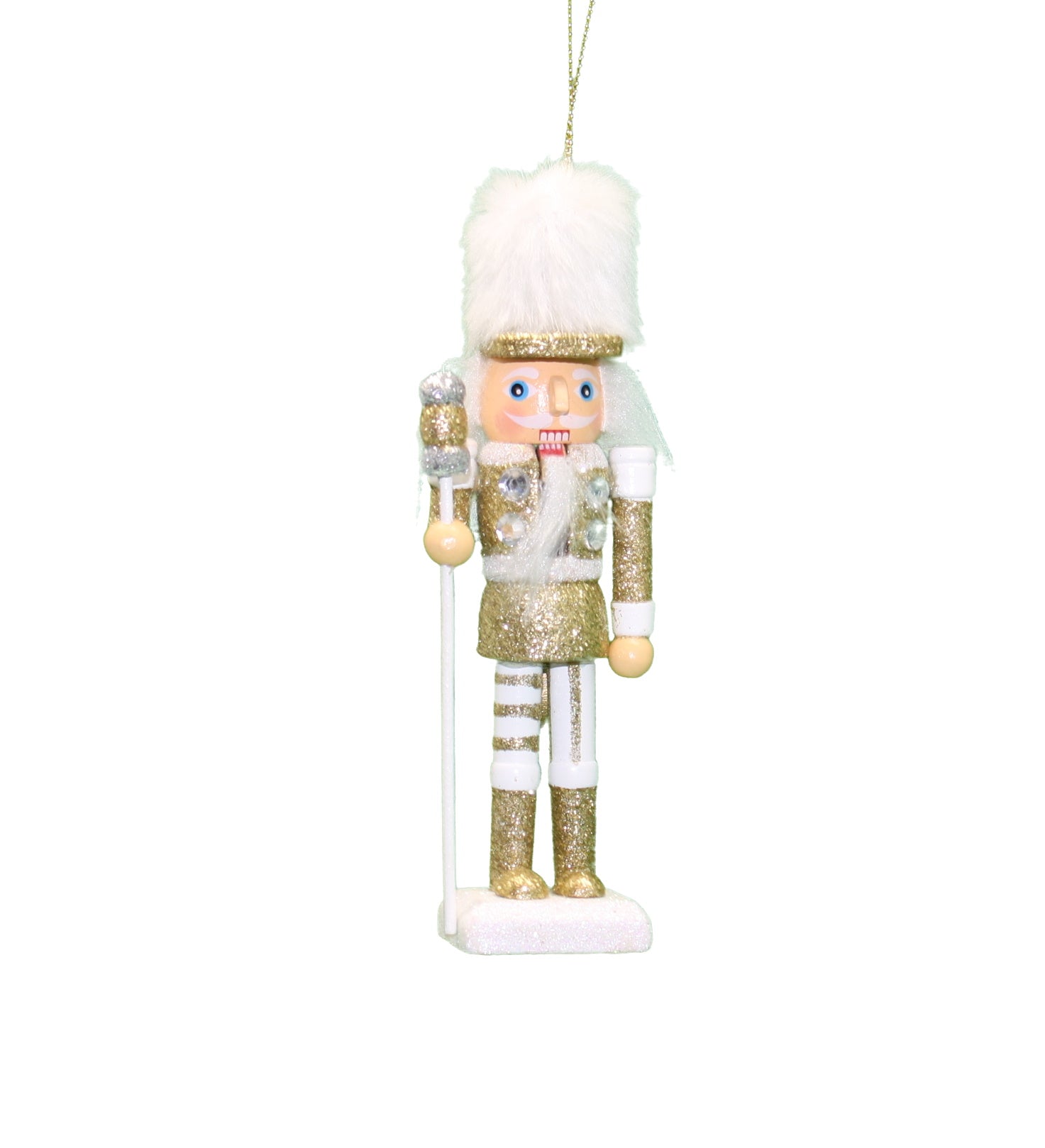 Hollywood 6 inch Wooden Nutcracker - Gold